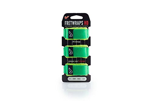 Image of Gruv Gear FretWraps HD 3-Pack inchLeaf inch Guitar String Muters, Green, Extra Large