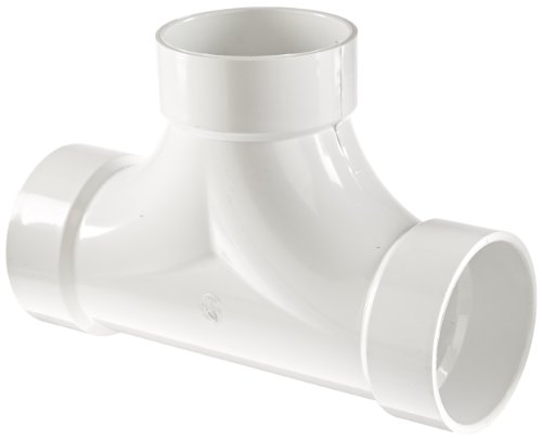 Spears P448 Series PVC DWV Pipe Fitting, 2-Way Cleanout, 4