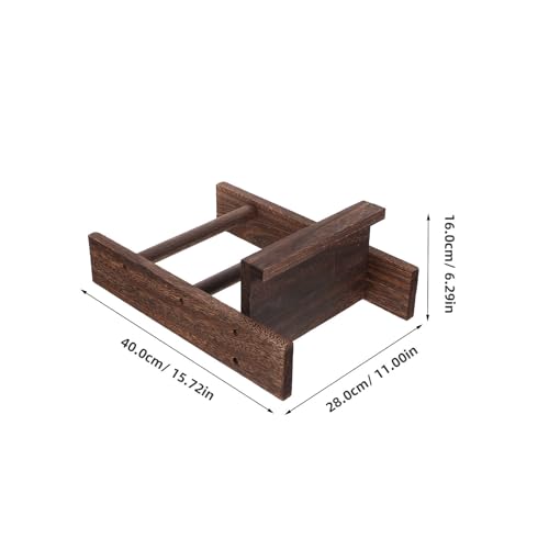 Porte-serviettes rustique marron pour éviter de percer le carrelage de douche