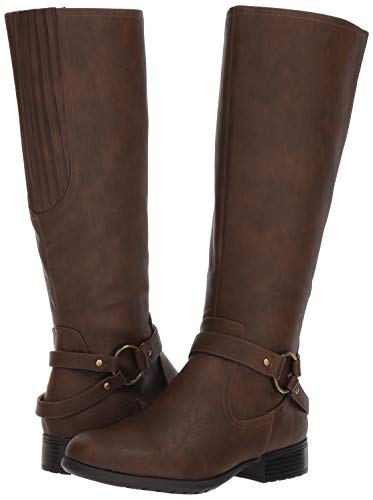 LifeStride Women's X-Felicity Knee High Boot, Dark Tan, 9.5 M US