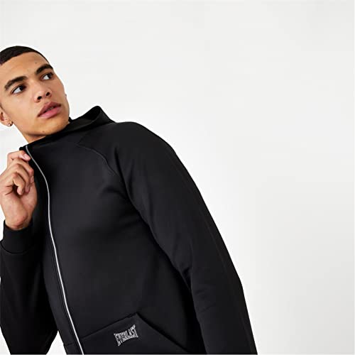 Everlast Mens Track Athletic Hoodie Lightweight Casual Black XL