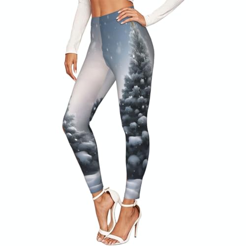 Leggings de Navidad para mujer elásticos ideales para cenas familiares y eventos navideños