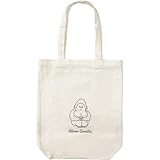 [Stream] トートバッグ エコバッグ ゴリラ イラスト入り キャンバス素材 A4対応 内ポケット付き マチあり肩掛け ゆうパケット49