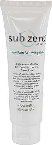 Current Solutions - Sub Zero Cool Pain Relieving Gel, 4 oz Tube - cm