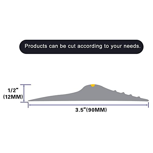 20Ft/6M Universal Garage Threshold Seal Strip With 300Ml Black Adhesives, Garage Door Bottom Weatherproof Strip Rubber Diy Weather Stripping Replacement (Grey) #TOP1