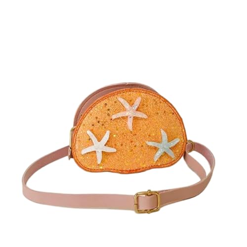 Sac à bandoulière à paillettes pour enfant petit format orange
