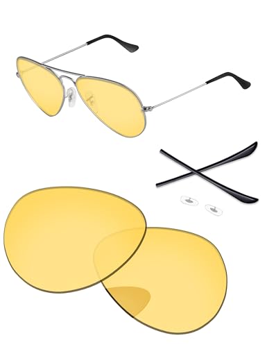 Lentilles de rechange Ray-Ban Aviator RB3025 protégeant vos yeux du soleil