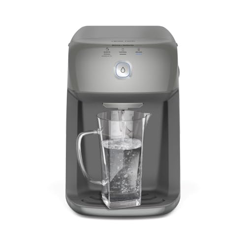 Purificador Electrolux de Água Quente 800ml Gelada 2,4L Fria e Natural Motor Compressor controle de temperatura reservatorio de 3,3L total Alerta troca Filtro refil 6 meses ou 3000l Cinza PH41X 127V