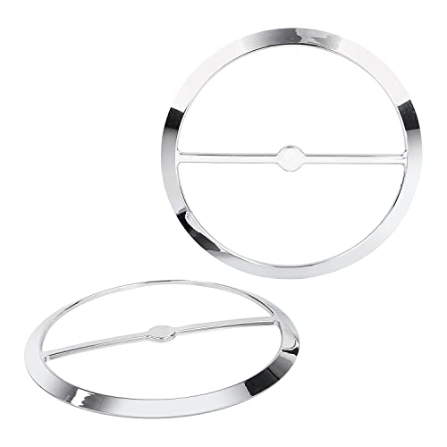 YDLMT 1 Pair Chrome Motorcycle Speaker Covers Trim Grill Caps for Harley Touring Electra Glide Street Glide Ultra Limited Tri Glide FLHTK FLHTCU 2014-2023