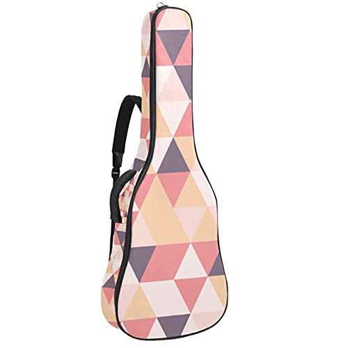 Housse guitare acoustique 106 cm rembourrée contre chocs motif mosaïque