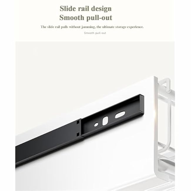 Pull Out Cabinet Organizer, Roll Out Shelf with Solid Steel Ball, Multi-Purpose Slide Out Drawers for Kitchen Cabinets, Bathroom, Pantry Organizer,80-110-53-100