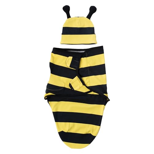 Image of Cuddle Club Swaddles for Newborns - Baby Swaddle Blanket for Boys & Girls - Adjustable Hook-and-Loop Cotton Wrap for Newborn 0-3 & 3-6 Months with hat