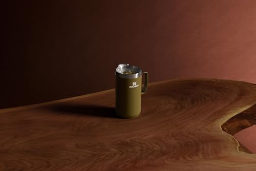 Image of STANLEY Everyday Camp Mug 24oz | Drink Through Lid | Cup for Coffee, Tea and Drinks | Insulated Stainless Steel Coffee Mug | BPA-Free | Exclusive Thyme