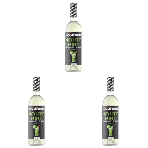 Image of Fruitaco Mojito Mint Syrup | Mixer for Mocktails, Cocktails, Drinks, Juices, Beverages | Non Alcoholic Mix (Pack of 3-750 Ml, 750, millilitre)