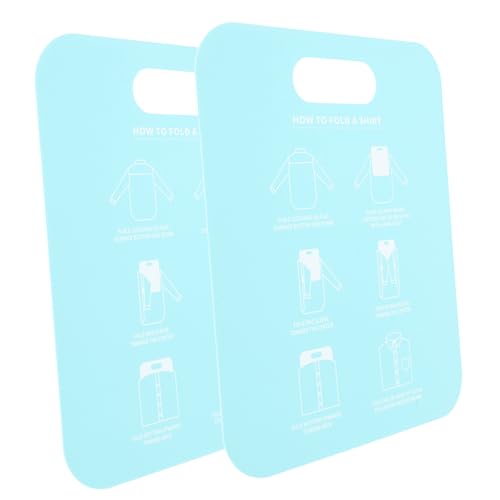 HEALLILY 2 tablas plegables para camisas, herramienta plegable para adultos, organizador de ropa, ligero y portátil, almacenamiento de camisas