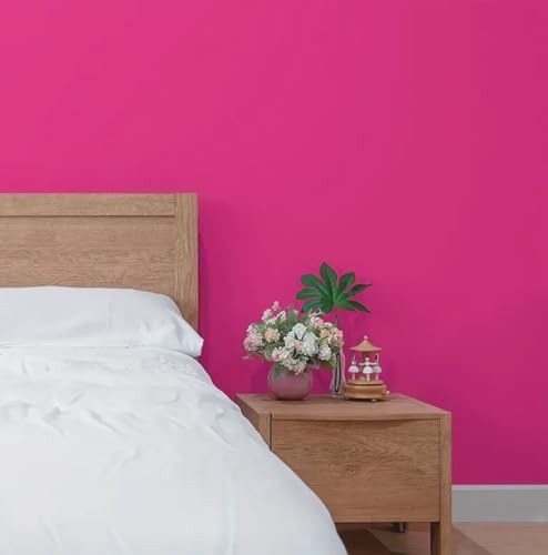 Image of ONETON Peel and Stick Pink Matte Contact Paper Waterpoof Self Adhesive Decorative Wallpaper for Wall Kitchen Wallpaper for Bedroom (Pink MATT WP, 24x80 inch)