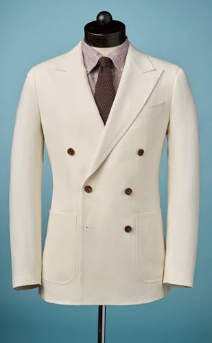 Mens Linen Cotton Suit Jacket Sports Casual Coat Grooms Beach Prom Wedding Slim Fit Tuxedo Blazer2