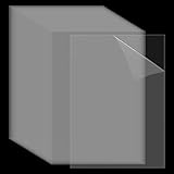 RUNYU 40 Stück A4 Kunststoffplatte 297×210×0,2mm Kunststoffplatten Acrylglas Platte PVC Acryl Platte Acrylplatte Transparente Acrylplatten für Fotorahmen Karten Basteln