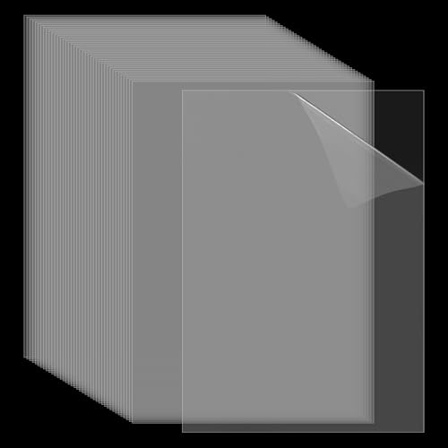 RUNYU 40 Stück A4 Kunststoffplatte 297×210×0,2mm Kunststoffplatten Acrylglas Platte PVC Acryl Platte Acrylplatte Transparente Acrylplatten für Fotorahmen Karten Basteln
