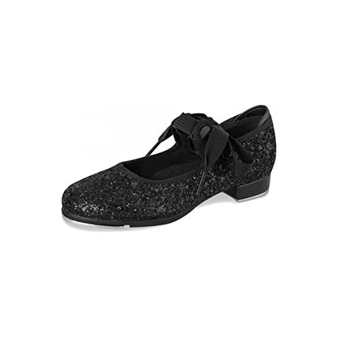 Bloch 351G Black Glitter Tap Shoes for Kids Cover