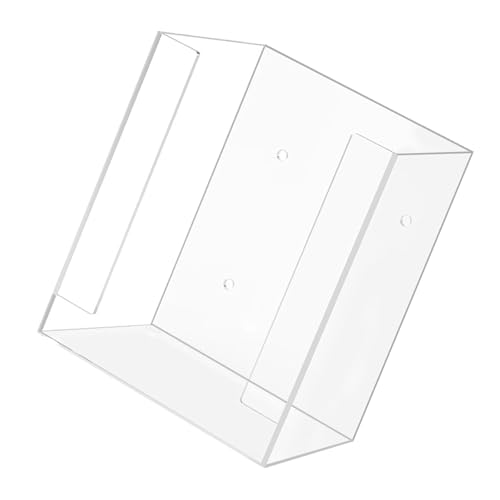 Space Saving Glove Display Stand Easy Install Clear Disposables Gloves Dispenser Tissue Box For Kitchen Or Bathroom