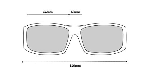Spy Cooper Xl, Rectangular Wrap Sunglasses, Color And Contrast Enhancing Lenses, Matte Black - Grey Polarized Lenses #TOP4