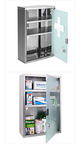 Wincere S1200 Moisture Resistance Steel Wall Mount Medicine Cabinet First Aid Storage Medical Organizer #TOP5