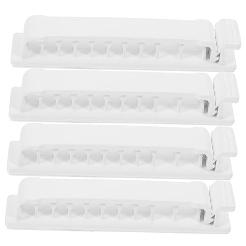 Artibetter 4 piezas Abrazaderas para cables Clip bajo escritorio para gestión adhesiva de cables miniatura 1
