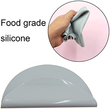 Pet Food Mat Food Grade Silicone Pet Feeding Mat Round Pet Placemat Mat for Pet Feeding Heat Insulated Non-Skid Spill Proof