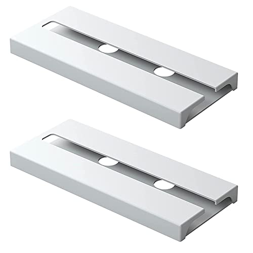 2 Piezas Estante Copas Vino Debajo Gabinete, Soporte Copas Colgante Blanco, Estante para Copas de Vino Colgante, Soporte Copas Colgante Sin Tornillos, para Cocina, Bar, Restaurante (Blanco) Cover