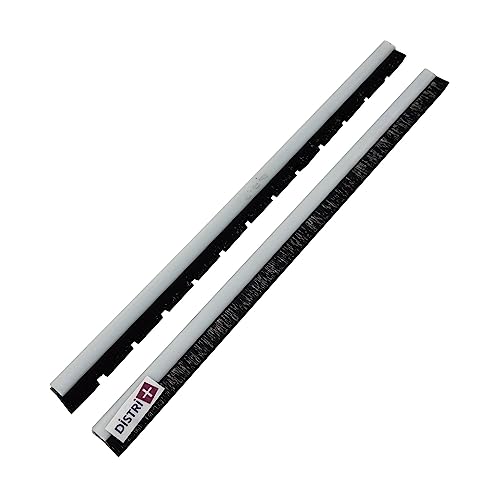 Distri+ - Distri+ - Jeu de 2 Bandes Brosse pour suceur d'aspirateur en Plastique WESSEL-Werk de Largeur 37cm