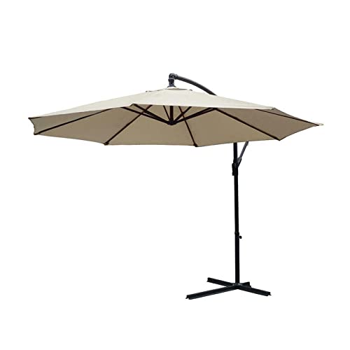 Parasols de jardin de 3,5 m réglables à manivelle pour grand confort