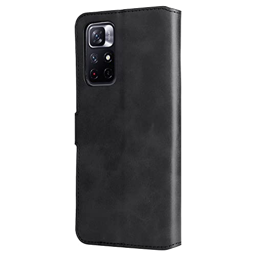 MOONCASE Capa Para Xiaomi Poco M4 Pro 5G,Fecho Magnético Com Função de Suporte de Slot de Cartão Cou