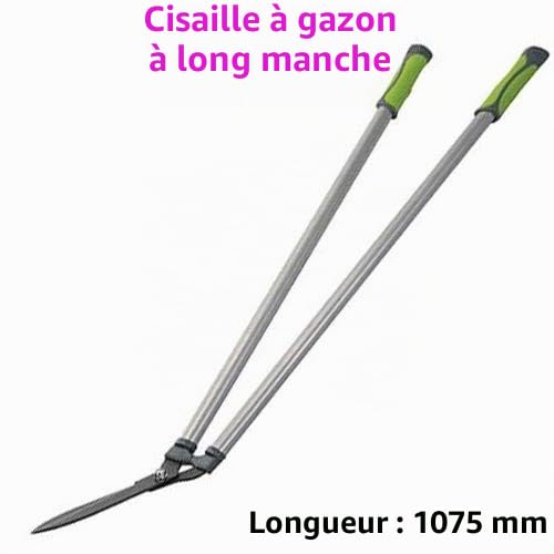 1075 mm à manche long Cisailles à gazon – Bush/Branche/Twig Outil de découpe – Bordure Fleur d'élagage Ciseaux – Allocation mensuelle de jardin
