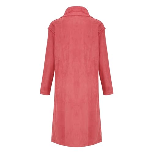 Men's Winter Fleece Notched Lapel Single Breasted Faux Suede Leather Trucker Jacket Trench Coat2