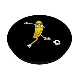 Banana Playing Soccer Fruit Soccer Player PopSockets Standard PopGrip
