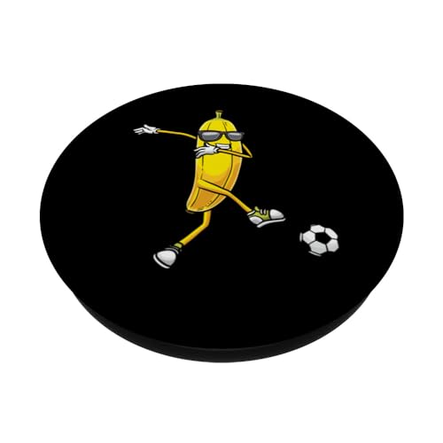 Banana Playing Soccer Fruit Soccer Player PopSockets Standard PopGrip
