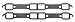 SCE Gaskets 464081 CHRYS 383-440 WEDG STD PORT GR APH-FORM 1/8 THK EXH GSKTS