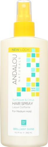 Andalou Naturals Medium Hold Hair Spray Sunflower and Citrus - 8.2 fl oz