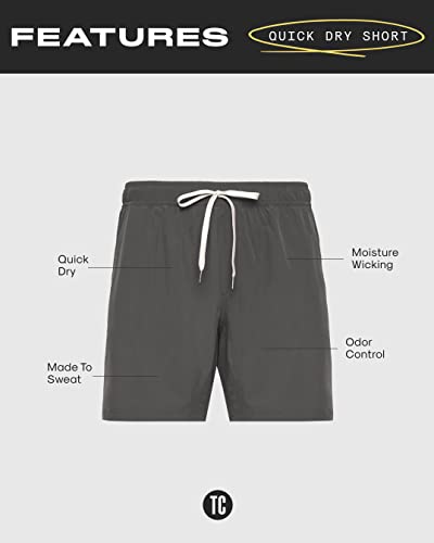 True Classic Quick Dry Active Mens Shorts, Premium Mens Athletic Shorts, Workout Shorts, And Running Shorts For Men. Black, Xl #TOP6
