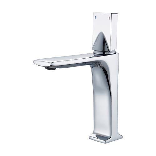 Grifo de lavabo en latón cromado elegante para un baño moderno y sofisticado 2