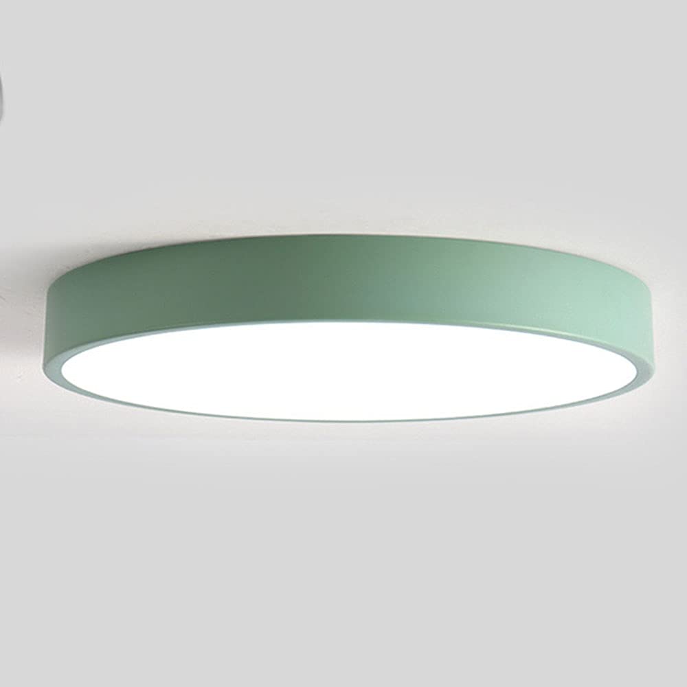 SHUANGZ Explosive Round Ceiling Light Macaron LED Ceiling Lamp Tri-tone Light Energy Saving Corridor Decorative Ighting Easy To Install Lighting Fixture Nordic Ultra-thin 1.9 Inch Bedroom Porch Balcon
