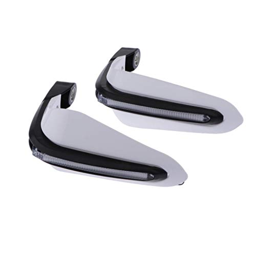 Kokiya 1 Par de Protetor de Mão de Motocicleta com Capa Protetora Universal de, Branco