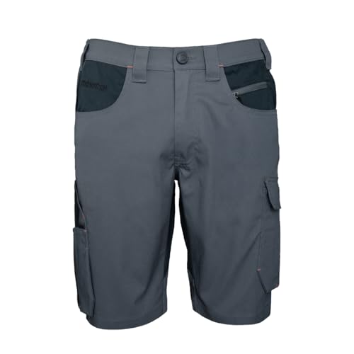 FORSBERG | Kurze Arbeitshose | Braxa II mit 2-Wege-Stretch & XLA-Einsatz | Cargotasche, Zollstock- & Mesh-Handytasche, Farbe:anthrazit/schwarz, Größe:48