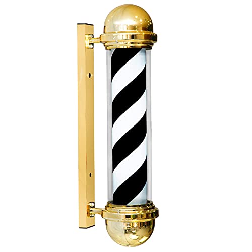 65cm/26' LED Barber Pole Retro Light Rosso Bianco