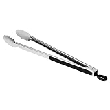 BRCHUFANG Grillzange, 43 cm Extra Lange Küchenzange, Premium-Edelstahlzange Zum Kochen, Grillen, Buffet
