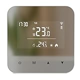 【Thermostat de chaudière】Ce thermostat convient aux systèmes d'eau chaude, tels que les chaudières à gaz, et permet de contrôler la fonction marche/arrêt de la chaudière en réglant la température.