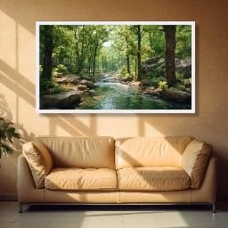 Impressions sur toile de scène aquatique TONGYINLI châssis bois