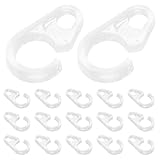 Construction : conçus pour résister à un usage quotidien, ces crochets offrent une durabilité fiable, minimisant ainsi le besoin de remplacements fréquents. crochets pour tringle à rideaux, anneaux de en plastique transparent