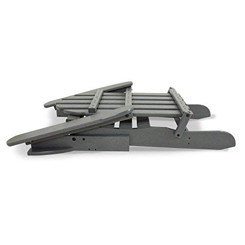 Polywood Ad5030Gy Classic Folding Adirondack, Slate Grey #TOP2